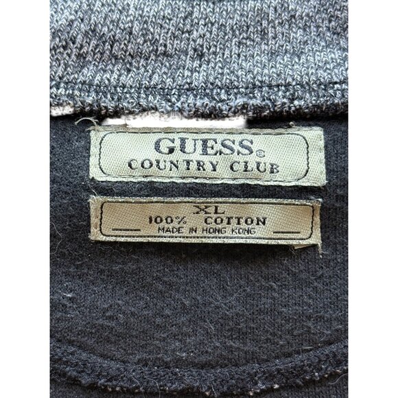 Guess Country Club Gray V-Neck Sweater Vest Micky Mouse Golf Embroidered Size XL - Picture 3 of 6